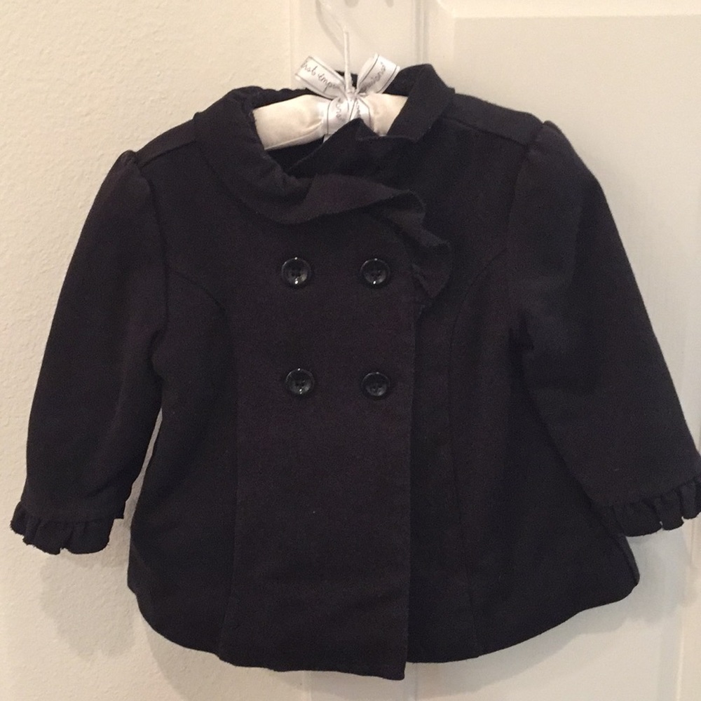 Janie and Jack Toddler Coat with ruffles